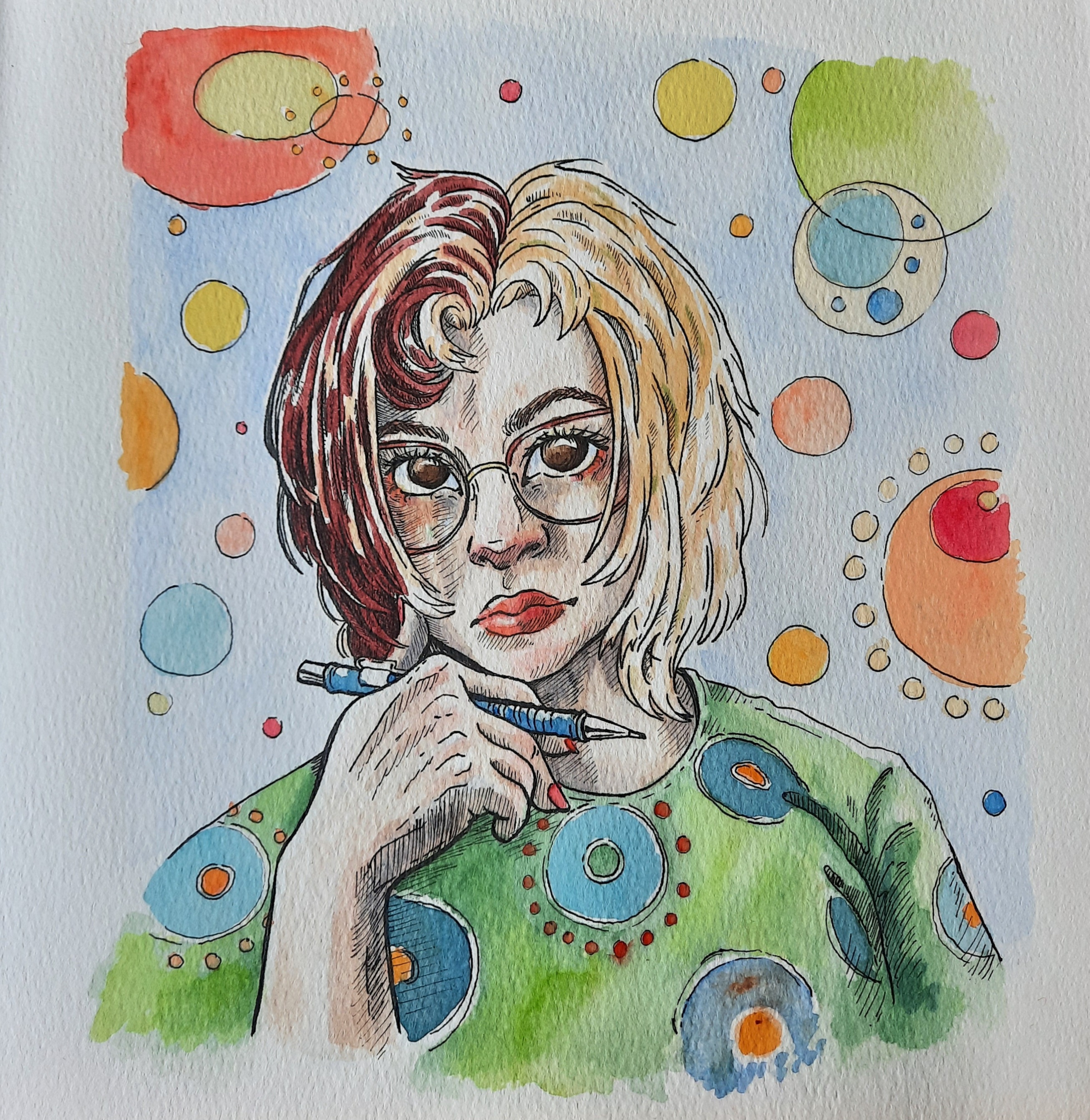 Colourful Self Portrait